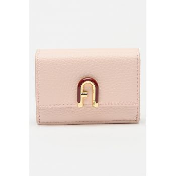 Portofel din piele cu aspect granulat