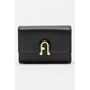 Portofel din piele cu aspect granulat