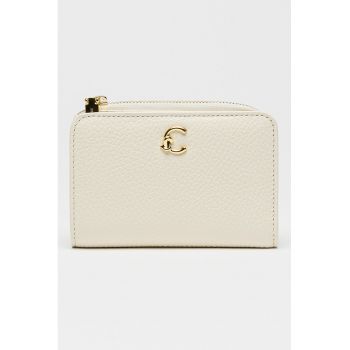 Portofel pliabil de piele C-Me - Alb