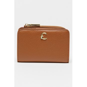 Portofel pliabil de piele C-Me - Maro scortisoara