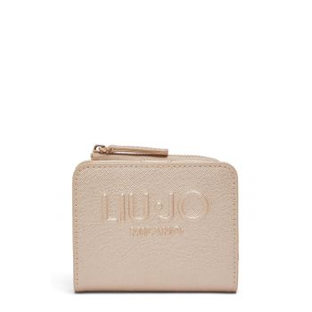 Portofel pliabil de piele ecologica - Bej