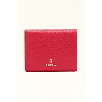 Portofel pliabil din piele Camelia - Rosu vermillion