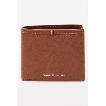 Portofel pliabil din piele Corporate - Maro scortisoara