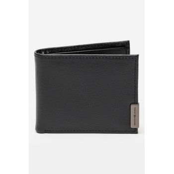 Portofel pliabil din piele Hardware - Negru