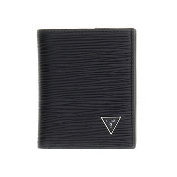 Portofel pliabil texturat Milano - Negru