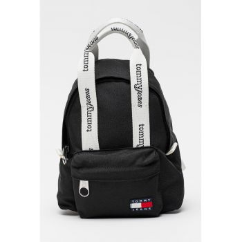 Rucsac cu bareta cu logo - Negru