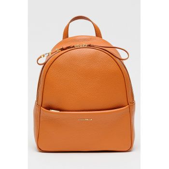 Rucsac de piele cu aspect granulat - Maro deschis