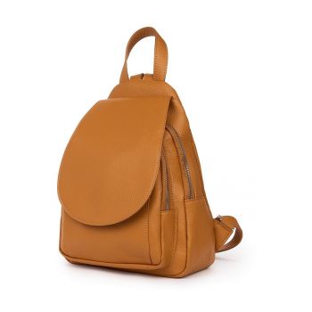 Rucsac din piele naturala Dante - Coniac