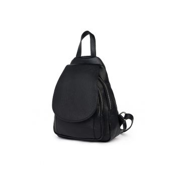 Rucsac din piele naturala Dante - Negru