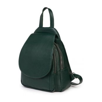 Rucsac din piele naturala Dante - Verde
