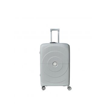 Troler Mirano Turin, 55 cm, Negru, Silver