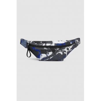 Borseta cu imprimeu grafitti Essential - Alb/Gri inchis