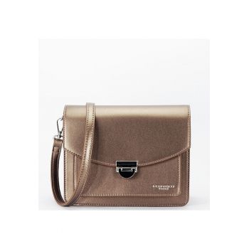 Geanta bej medie  F8529 14 Bej - Bronz - 18x22x9