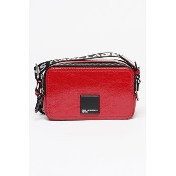 Geanta crossbody cu 2 compartimente - Rosu