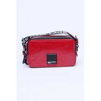 Geanta crossbody cu 2 compartimente - Rosu