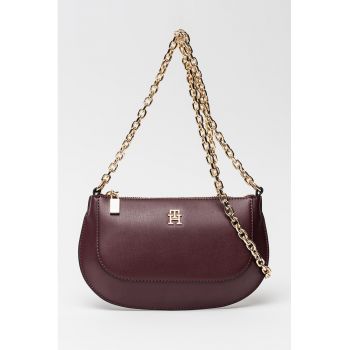 Geanta crossbody cu bareta de lant Glam - Violet tyrian