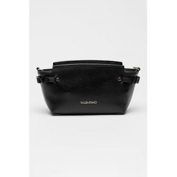 Geanta crossbody cu detaliu logo - Negru