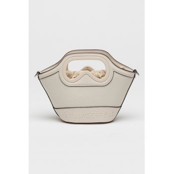 Geanta crossbody de piele ecologica Aviator Tulip - Maro nisip