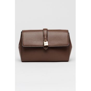 Geanta crossbody din piele Autograph - Maro