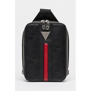 Geanta crossbody din piele ecologica - Negru
