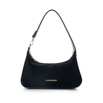 Geanta cu bareta de umar - Negru stins - 12.5x27x6.5