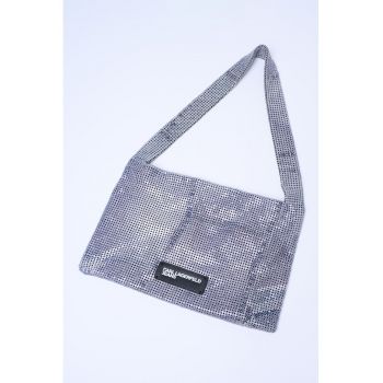 Geanta cu bareta de umar PARTY CHAINMAIL - Argintiu