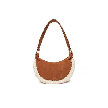 Geanta dama  Amita Mini - piele naturala - culoare cognac
