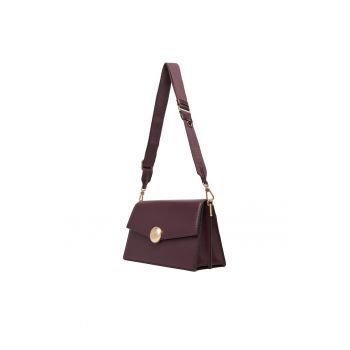 Geanta dama  Chinchilla - albastru marin - din piele naturala