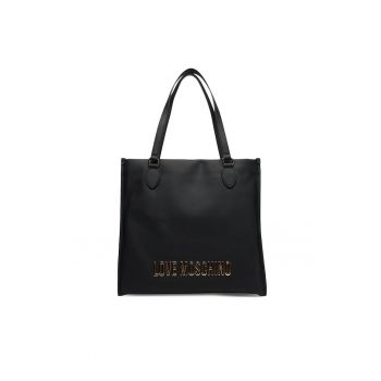 Geanta dama  ecologica - model - Negru/Auriu