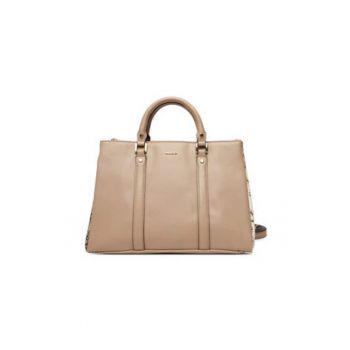 Geanta dama -  maronie - imitatie piele - dimensiune A4