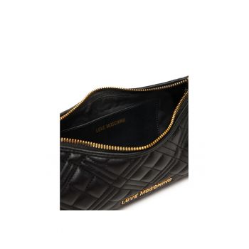 Geanta dama  neagra cu detalii aurii - 30x25cm