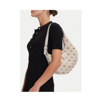 Geanta dama  Neda OFF WHITE - material textil - dimensiuni universale