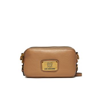 Geanta dama  piele ecologica - maro - Crem