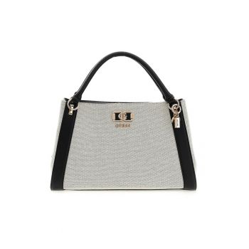 Geanta de umar cu bareta detasabila Kamilla - Alb/Negru