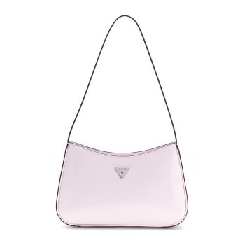 Geanta din piele ecologica cu bareta de umar Arnela II - Roz pastel