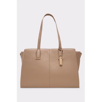 Geanta din piele ecologica cu bareta de umar Haoredia - Maro taupe