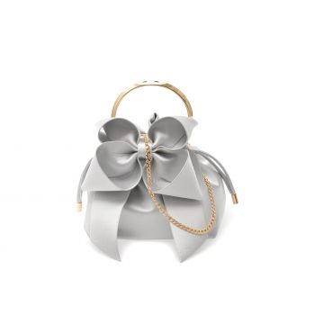 Geanta EPICA argintie, 1050, din material textil