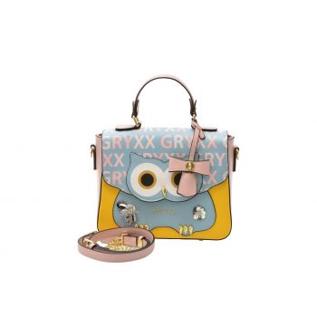 Geanta GRYXX galbena, 2847, din piele ecologica