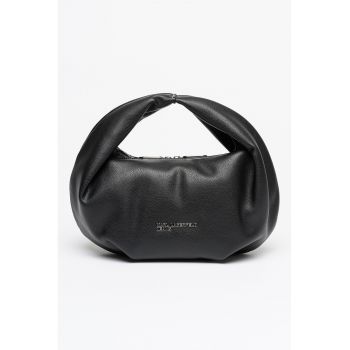 Geanta hobo din piele ecologica - Negru