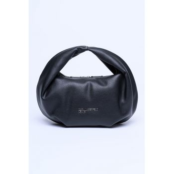 Geanta hobo din piele ecologica - Negru