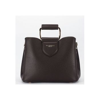 Geanta medie FLORA&Co F6977 16 - Maro cafeniu - 19x24x11