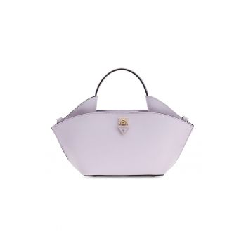 Geanta mini de mana cu buzunar exterior cu fermoar Patsie - Lila