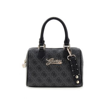 Geanta mini de mana cu logo - Negru/Gri