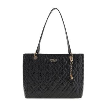 Geanta shopper cu logo metalic Isemay - Negru