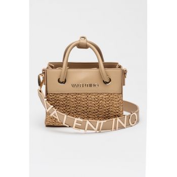 Geanta shopper din piele ecologica - Maro camel