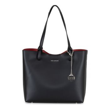 Geanta shopper din piele - Negru