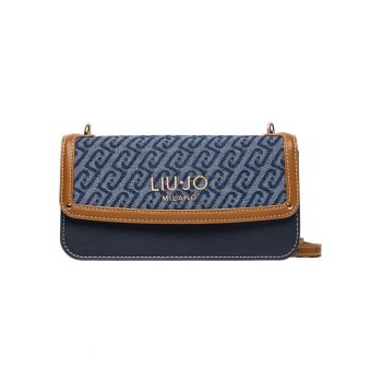 Geanta  Small jacquard denim crossbody 56667 - Albastru