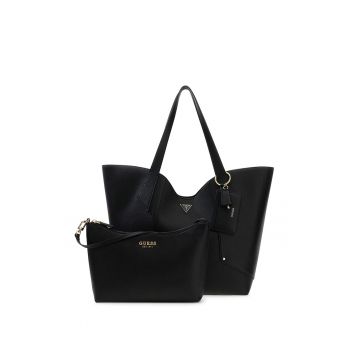 Geanta tote din piele ecologica cu etui interior Darcy - Negru