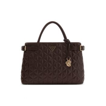 Geanta tote matlasata Paisleigh - Maro inchis