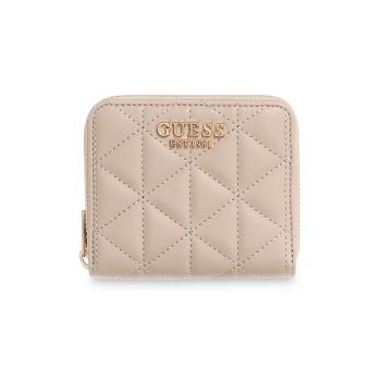 Portofel matlasat de piele ecologica Paisleigh - Roz pal